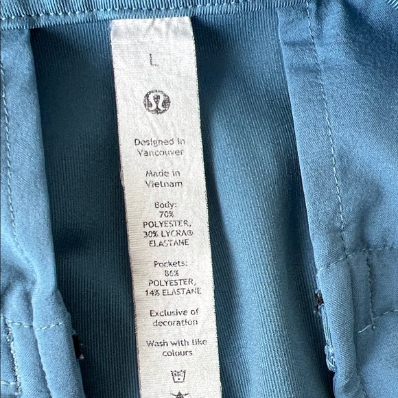Lululemon Utility Blue Straight-Leg Mid-Rise Pant Full Length *Luxtreme Size L - Picture 3 of 13